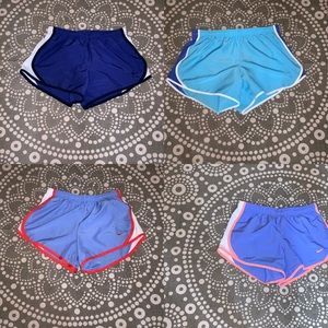 Girls Nike shorts each pair of shorts is 13